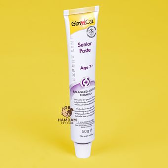 خمیر گربه جیم کت GimCat Senior Paste – مخصوص گربه‌های مسن بالای 7 سال، 50 گرمی
