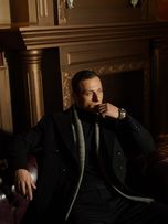 پالتو 6 دکمه یقه بلیزر جیب پالتویی مشکی o100