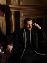 پالتو 6 دکمه یقه بلیزر جیب پالتویی مشکی o100