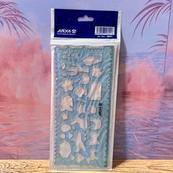 شابلون دوقلو اشکال هندسی و حیوانات آریا مدل 8041