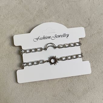 دستبند استیل ست ماه و خورشید(جفت)