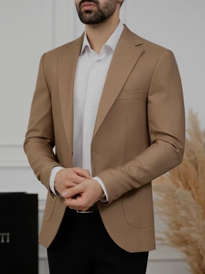 کت تک 3جیب رو شکلاتی بزرگ c243