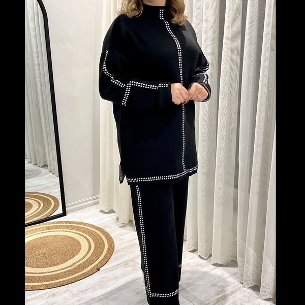 ست بلوزشلوار خط دار