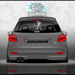 استیکر و‌برچسب شیشه عقب خودرو طرح شیطان
