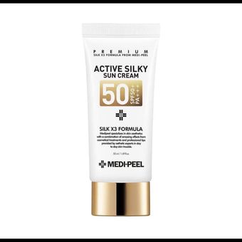 ** ضدآفتاب ابریشمی مدی‌پیل مدل Active Silky | جوانساز و مقاوم در برابر آب | Medi-Peel SPF50+