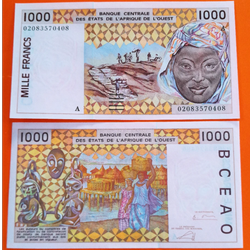 اسکناس 1000 فرانک ساحل عاج