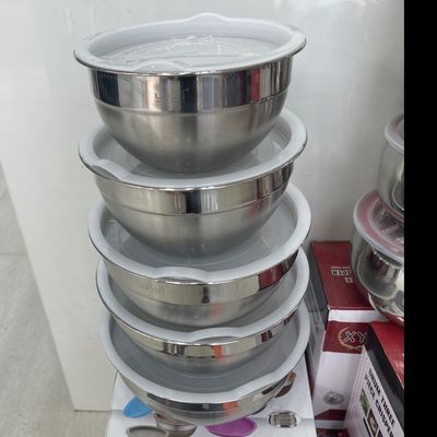 ظروف درب دار استیل 5 تکه