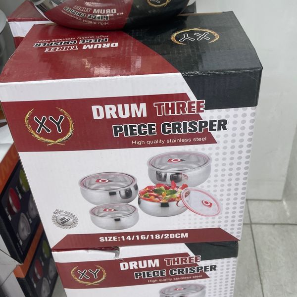 ظروف درب دار استیل 4 تکه