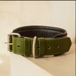 قلاده چرم طبیعی مدل LEDA