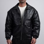 جکت چرم PULL & BEAR کد 301004