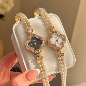 ساعت ونکلیف مرواریدی