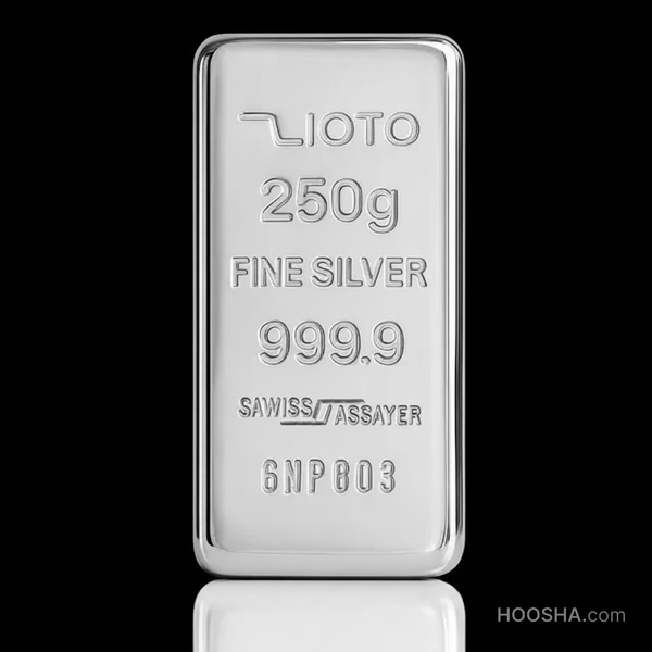 شمش نقره 250 گرمی زیوتو