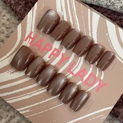 ناخن مصنوعی آیس ساده با مواد کاشت طرح مربع