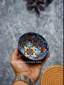کاسه مراکشی سرمه ای 4.5 اینچ 5138