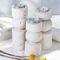 ست جاشمعی سنگی روزلند