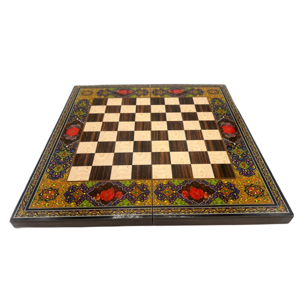 شطرنج چوبی مدل‌ گل سرخ کد 568