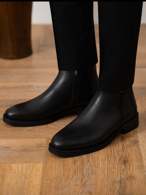 بوت دو زیپ Montaro مشکی sho272