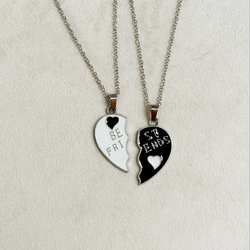 گردنبند ست مدل قلب (جفت)