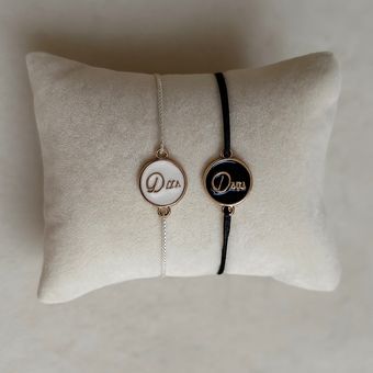 دستبند ست مدل تکست(جفت)