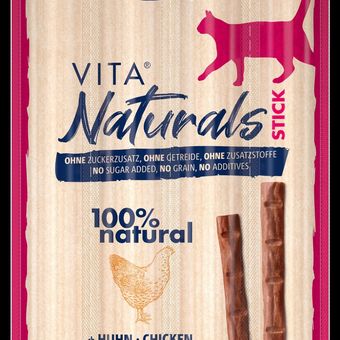 تشویقی گربه ویتاکرفت Vitakraft Vita Naturals Stick با طعم مرغ (Chicken) – 20 گرم (4 عددی)