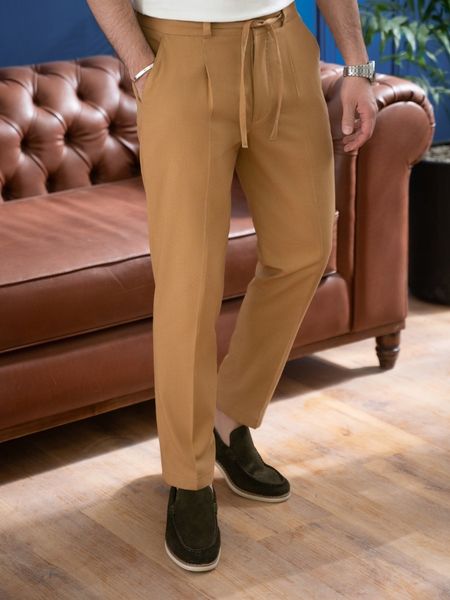 شلوار بندک دار نسکافه ای (p279)