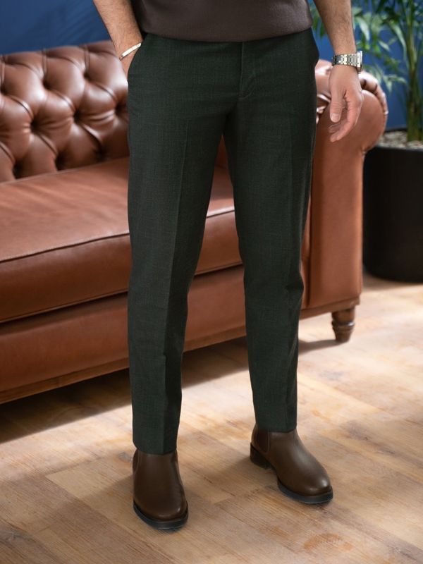 شلوار پارچه ای سبزp266