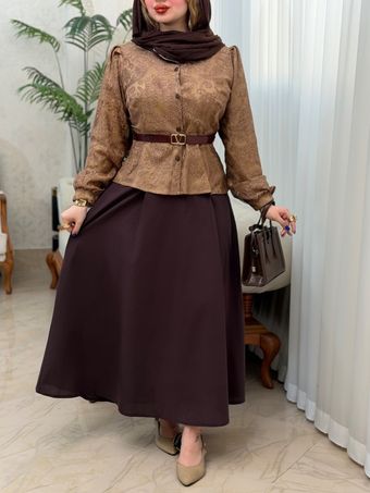 شومیز دامن دانتل 3791