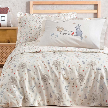 سرویس کاورلحاف یاتاش مدل Wonderland تک نفره 3 تکه