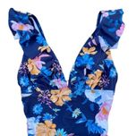 مایو یک تکه مونوکینی برند کاپشی cupshe مدل هاوایی سرمه ای