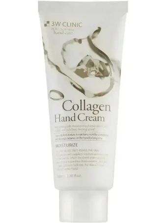 کرم آبرسان دست 3W Clinic مدل Collagen حجم 100 میلی لیتر