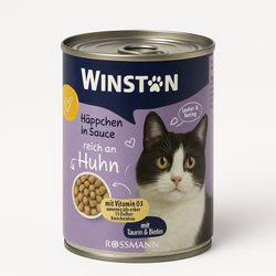 غذای کنسروی گربه وینستون با طعم مرغ در سس – Winston Chicken in Sauce