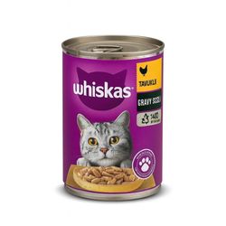 غذای کنسروی گربه ویسکاس با طعم مرغ در سس – Whiskas Chicken in Gravy