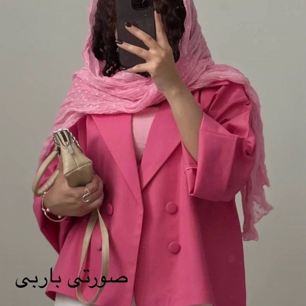 کت عروسکی آستین بنددار رنگ صورتی باربی