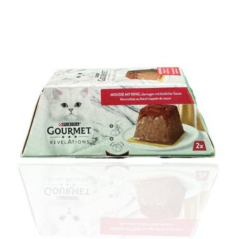 غذای گربه پورینا گورمه ریولیشنز با طعم گوشت گاو در سس خوش‌طعم