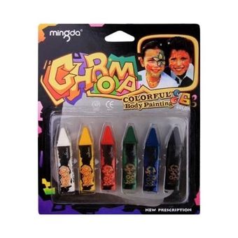 پاستل نقاشی صورت 6 رنگ مینگدا