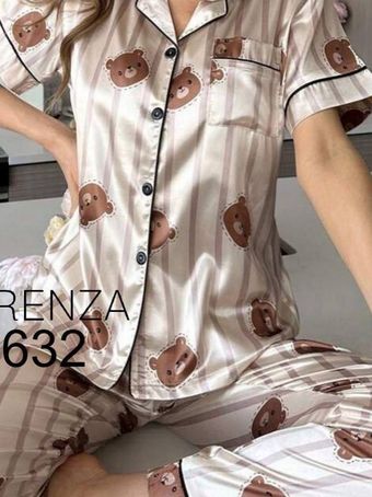 شومیز شلوار ساتن لورنزا