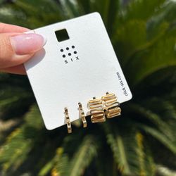 پک گوشواره حلقه و منحنی