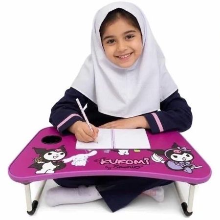 میز تحریر کودک مدل تاشو طرح کرومی بنفش