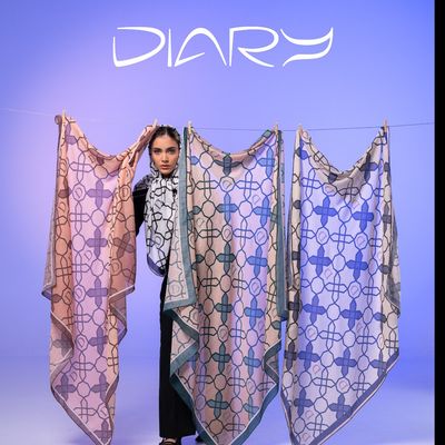 روسری طرح اسلیمی دودی