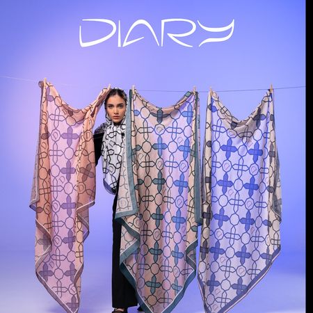 روسری طرح اسلیمی دودی