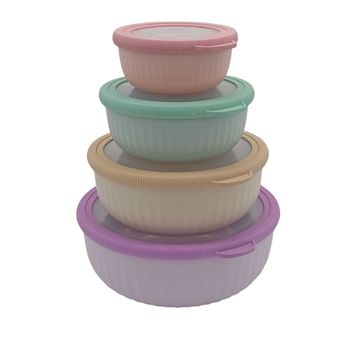 ظرف نگهدارنده مدل گرد مجموعه چهار عددی