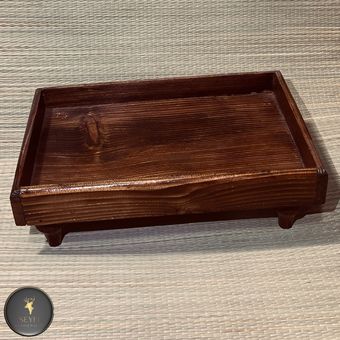 سینی چوبی پایه دار نراد