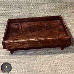 سینی چوبی پایه دار نراد