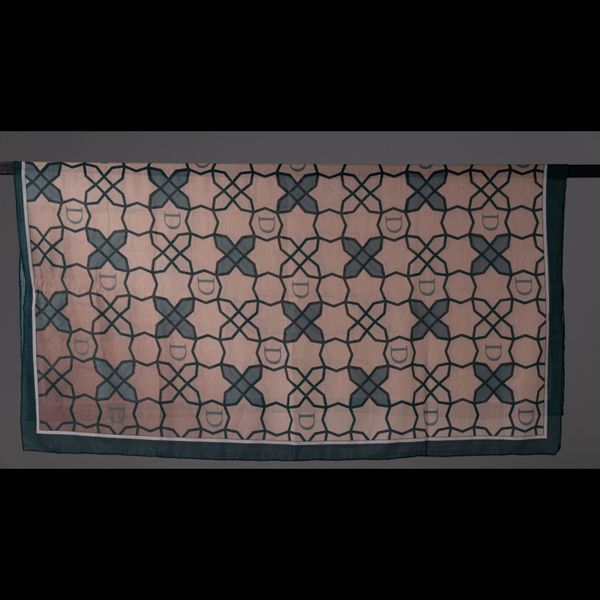 روسری طرح اسلیمی سبز
