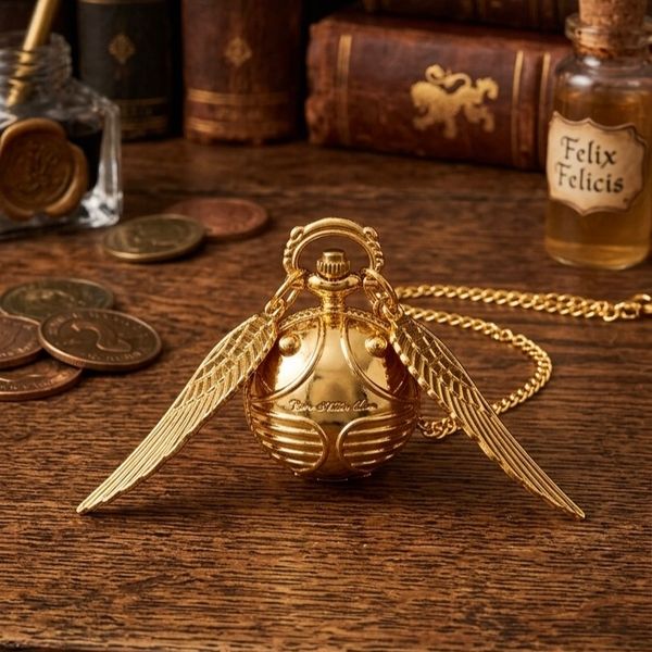 گردنبند ساعتی گوی زرین جعبه دار