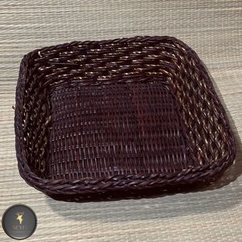 سبد سبزی بافت چوب مروار و حصیر