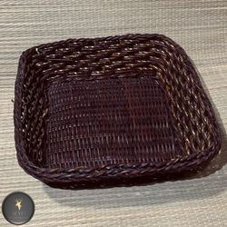 سبد سبزی بافت چوب مروار و حصیر