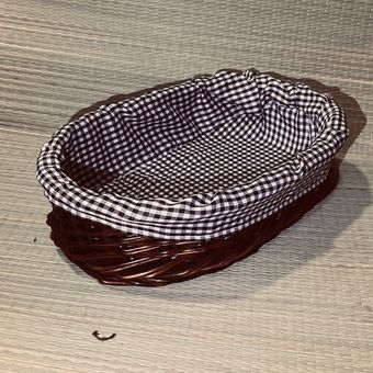 سبد نان چوبی مروار رنگ شرابی