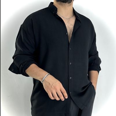 پیراهن مردانه آستین بلند پارچه بانبو AD014
