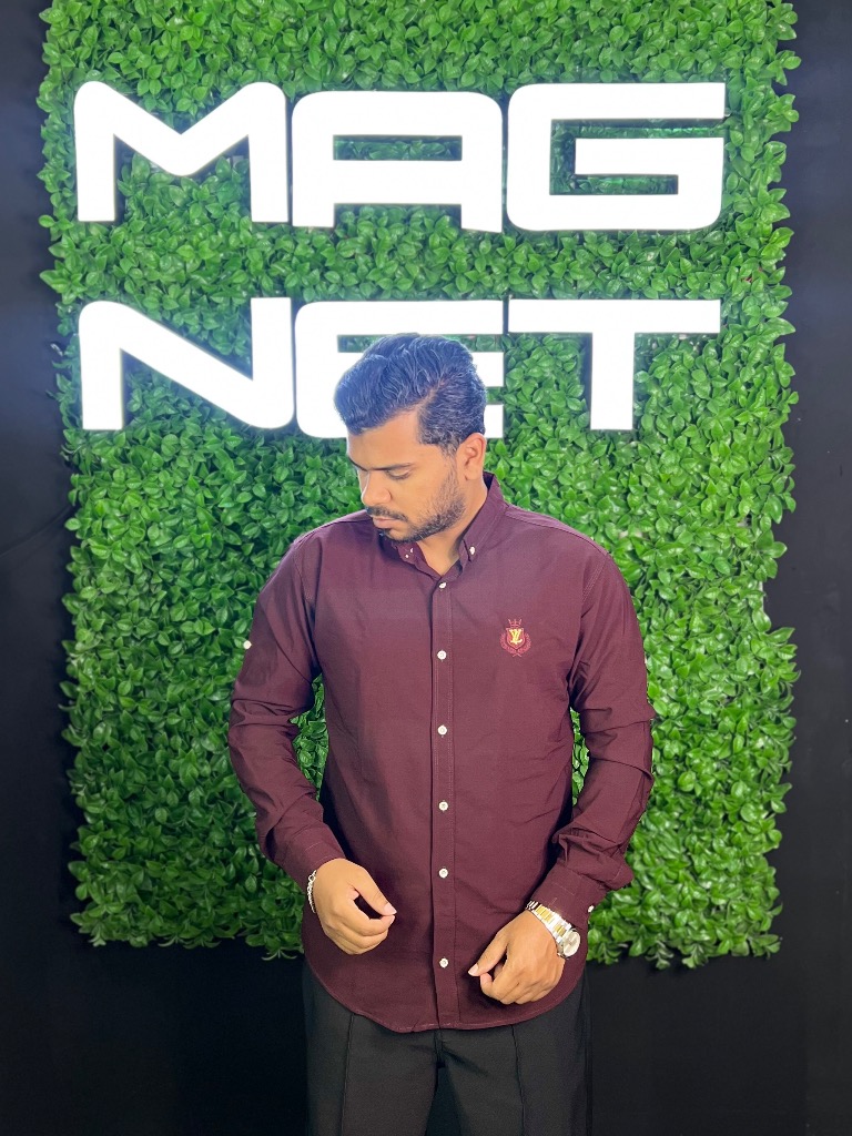 پیراهن ساده زرشکی